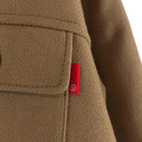 [2] UNDER COVER 2022AW QUILTED LINING WOOL BLEND HOODED SHIRT JACKET BEIGE