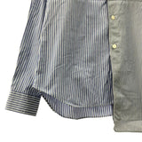 [S] COMME DES GARCONS SHIRT STRIPE ASYMMETRIC PANEL SHIRT