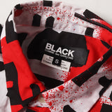 [S] BLACK COMME DES GARCONS GRAFFITI BROADCLOTH SHIRT
