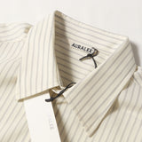 [4] AURALEE SUPER FINE WOOL STRIPE SHIRT