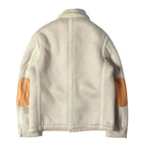 [L] JUNYA WATANABE MAN CDG ESTER BOA MOUTON LEATHER JACKET
