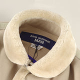 [L] JUNYA WATANABE MAN CDG ESTER BOA MOUTON LEATHER JACKET