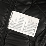 [L] CDG SHIRT ASYMMETRIC QUILTED COACH JACKET BLACK