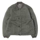 [3] A.PRESSE 25AW VINTAGE-PROCESSED SILK COTTON BOMBER JACKET GRAY