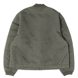 [3] A.PRESSE 25AW VINTAGE-PROCESSED SILK COTTON BOMBER JACKET GRAY
