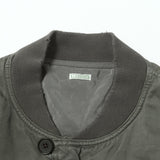 [3] A.PRESSE 25AW VINTAGE-PROCESSED SILK COTTON BOMBER JACKET GRAY