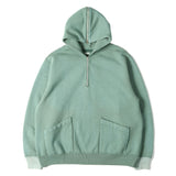 [3] A.PRESSE VINTAGE SAILOR HOOD HALF ZIP SWEATSHIRT 26SS