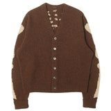 [3] KAPITAL 23AW 5G WOOL BONE SHORT CARDIGAN HEATHER BROWN