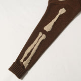 [3] KAPITAL 23AW 5G WOOL BONE SHORT CARDIGAN HEATHER BROWN