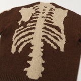[3] KAPITAL 23AW 5G WOOL BONE SHORT CARDIGAN HEATHER BROWN