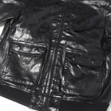 [5] AURALEE 25AW LAMB LEATHER ZIP BLOUSON BLACK