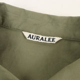 [4] AURALEE WASHED FINX TWILL BIG HALF SLEEVED SHIRT