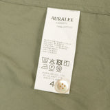 [4] AURALEE WASHED FINX TWILL BIG HALF SLEEVED SHIRT