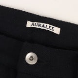 [5] AURALEE SILK NEP DENIM 5P WIDE PANTS