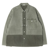 [3] A.PRESSE 26SS VINTAGE-PROCESSED HERRINGBONE TWILL MILITARY JACKET (VINTAGE USMA HBT M-44 JACKET) SAGE GREEN