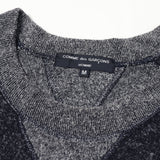 [M] CDG HOMME BOUCLE PILE SWEAT TRAINER NAVY GREY