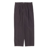 [5] AURALEE 26SS GARMENT DYED FINX SHUTTLE WEATHER ONE TUCK SLACKS DARK BROWN