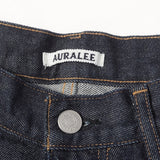 [34] AURALEE 23AW HARD TWIST DENIM WIDE PANTS INDIGO