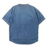 [3] KAPITAL 8OZ DENIM SLAPPY PRISON BASEBALL S/S SHIRT INDIGO