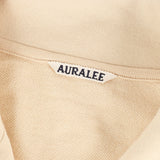 [4] AURALEE 23AW SUPER HIGH GAUGE SWEAT ZIP BLOUSON CREAM