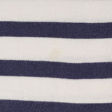 [S] A BATHING APE BAPE 00s BORDER BOAT-NECK LONG SLEEVE T-SHIRT WHITE NAVY