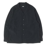 [2] A.PRESSE 25AW SILK RAYON OPEN COLLAR L/S SHIRT GRAPH CHECK