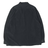 [2] A.PRESSE 25AW SILK RAYON OPEN COLLAR L/S SHIRT GRAPH CHECK
