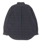 [2] A.PRESSE 24AW CHECK SILK RAYON BUTTON-DOWN DRESS SHIRT NAVY X GREEN X BLUE X RED