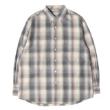 [3] AURALEE 24AW HERRINGBONE CHECK SUPER LIGHT WOOL SHIRT BEIGE BLUE CHECK
