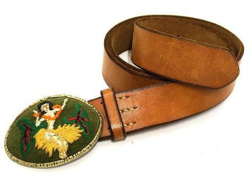 Kapital x EF Leather/Brass Hula Girl Belt