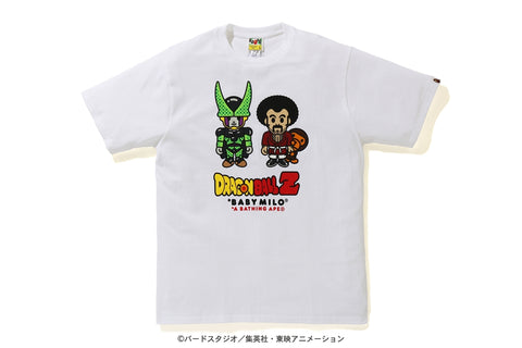 [M] DS! Bape Dragon Ball Z Baby Milo Mr. Satan and Cell Tee White
