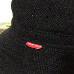 [M] WTaps Black Watch Herringbone Wool Bucket Hat Charcoal