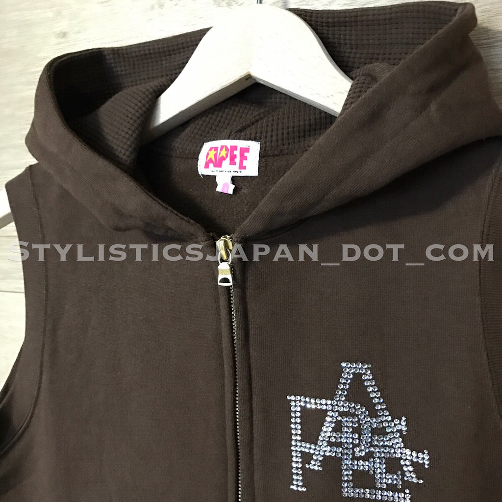S] Women's! A Bathing Ape Apee (Bape) Swarovski Crystal Nested Logo S –  StylisticsJapan.com