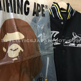 DS! A Bathing Ape Bape x Unkle Wool/Leather Stadium Jacket M~L/XL