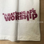 A Bathing Ape Bape x Unkle Worship Tee White M~L