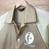 [S] A Bathing Ape Bape Vintage Ape General Nylon Coaches Jacket Beige