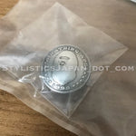 DS! A Bathing Ape Bape Head Metal Concho Pin Badge Silver