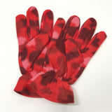 DS! A Bathing Ape Bape Color Camo Fleece Gloves Red