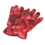 A Bathing Ape Bape Color Camo Fleece Gloves Red