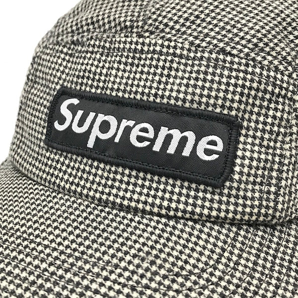 Supreme, Accessories, Supreme Leather Camp Cap Black And White