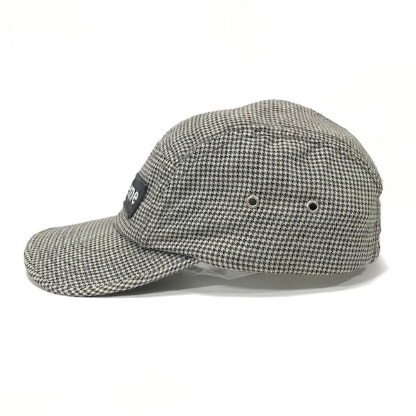 Supreme Gingham Camp Cap Black