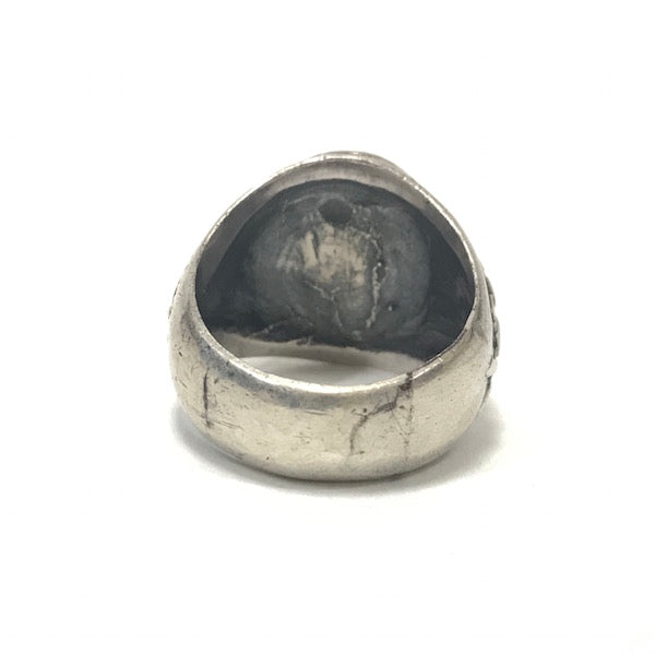 A Bathing Ape Bape Vintage 90's Last Orgy 2 Silver College Ring 