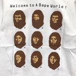 [XS] A Bathing Ape Bape Vintage 90's World Wide Bapeheads Show Tee (Hanes)