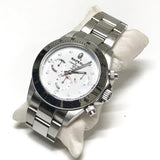 A Bathing Ape Bape Type 3 'Daytona' Bapex Watch Silver/White