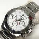 A Bathing Ape Bape Type 3 'Daytona' Bapex Watch Silver/White