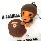 DS! A Bathing Ape Bape Baby Milo Stuffed Keychain Screen Cleaner Brown