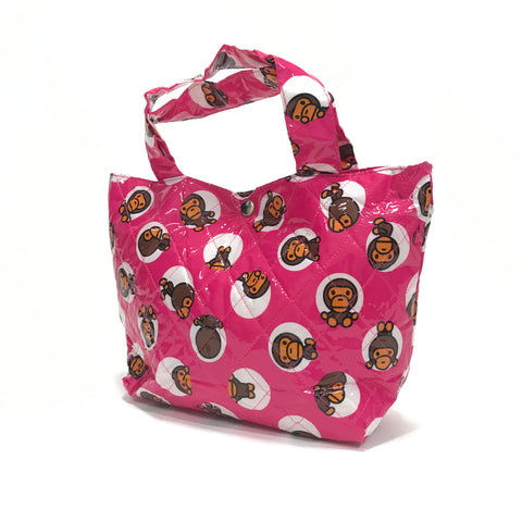 A Bathing Ape Bape Baby Milo Vinyl Quilted Tote Bag