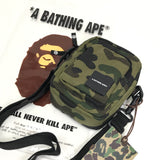 DS! A Bathing Ape Bape 1st Camo Cordura Camera Shoulder Bag Green