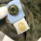 [L] A Bathing Ape Ursus Bape 1st Camo Herringbone Military S/S Shirt