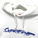 [S] Supreme x Futura Fuck You Pay Me Script Logo Hoodie White